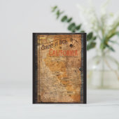 California Gold Rush-Poster Briefkaart (Staand voorkant)