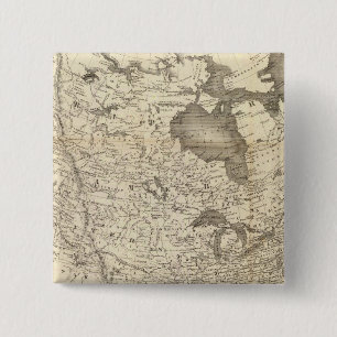 California Gold Rush Vierkante Button 5,1 Cm