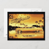 california golden limo briefkaart (Voorkant / Achterkant)
