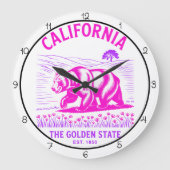 California Golden State Bear Grote Klok (Voorkant)