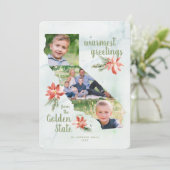 California Golden State Map Holiday 3 Carte photo (Debout devant)