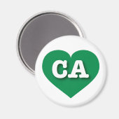California Green Heart - Ik hou van CA Magneet (Voorkant / Achterkant)
