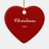 California Heart Map kerstversiering Keramisch Ornament (Achterkant)