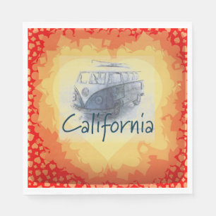 California Heart Paper Napkin Servet