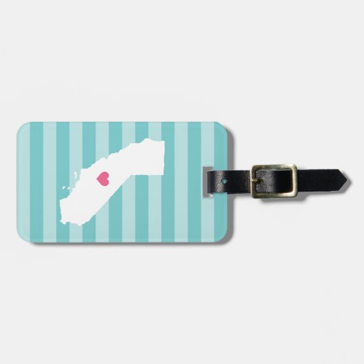 California Heart | thuisstaat Bagagelabel (Voorkant horizontaal)