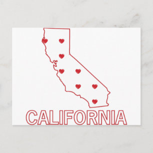 California Hearts Briefkaart