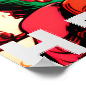 "California Heat" Motorcycle Babe Poster (Hoek)