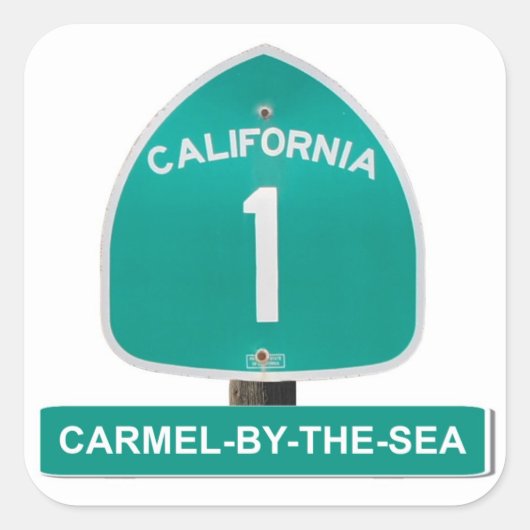 California Highway 1 Carmel By Sea Stickers (Devant)