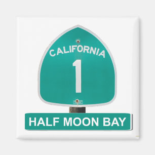 California Highway 1 Half Moon Bay Magnet Magneet