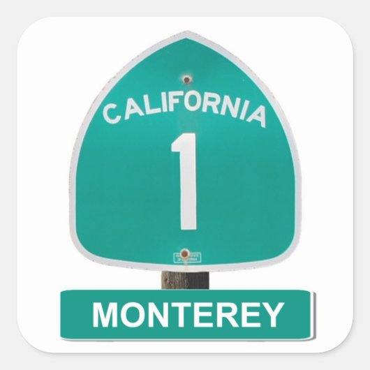 California Highway 1 Monterey Stickers (Voorkant)