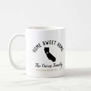 California Home Sweet Home Family Monogram Mok