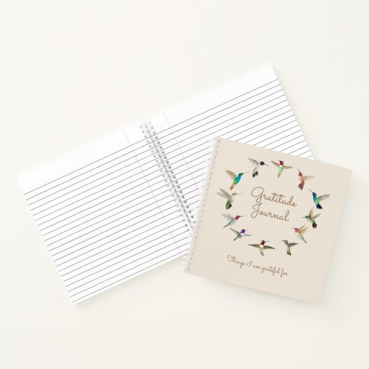 California Hummingbird Gratitude-notebook Notitieboek (Binnen)