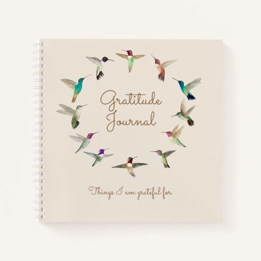 California Hummingbird Gratitude-notebook Notitieboek (Voorkant)