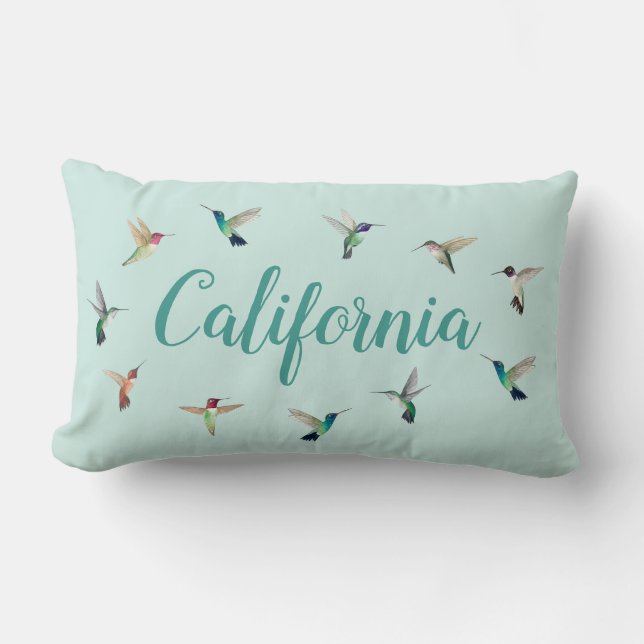 California Hummingbird Kussen (Voorkant)