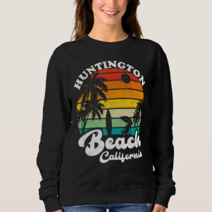 California Huntington Beach Vintage Retro Summer V Trui