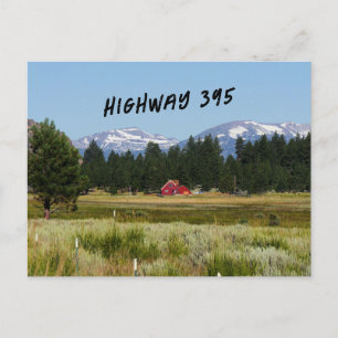 California HWY 395 Landscape Briefkaart