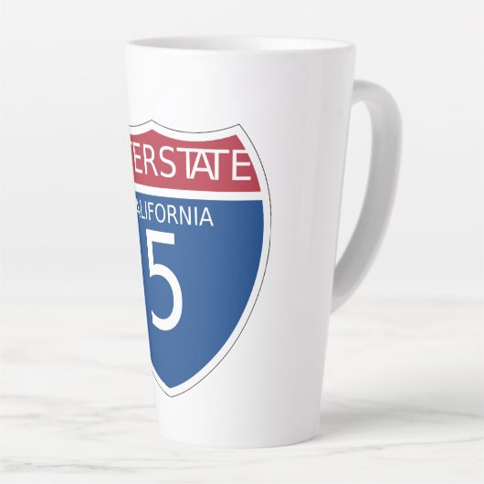 California Interstate Freeway Sign Latte Mok (Rechterhoek)