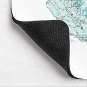California Interstate Map Mousepad Muismat (Hoek)