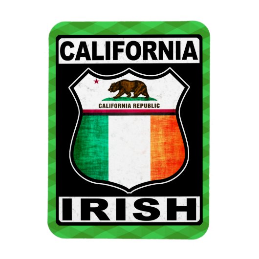 California Irish American Magnet Magneet (Verticaal)