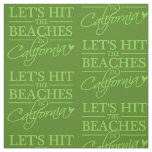 CALIFORNIA IS GEBASEERD OP aangepaste kleurstof Stof