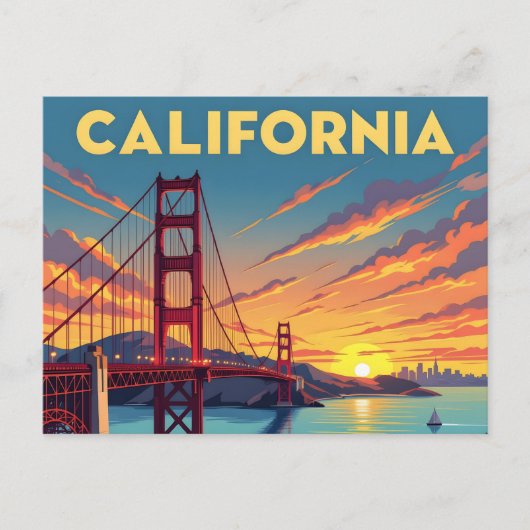California Keepsake | The Golden Gate Bridge Briefkaart (Voorkant)