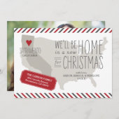 California kerstagedag feestdagenkaart (Voorkant / Achterkant)