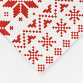 California Kerstfeestay Pattern Cute Xmas Fleece Deken (Hoek)