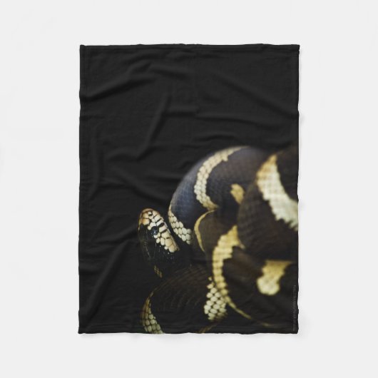 California King Snake Fleece Deken (Voorkant)