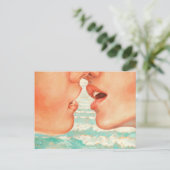 California Kiss Briefkaart (Staand voorkant)