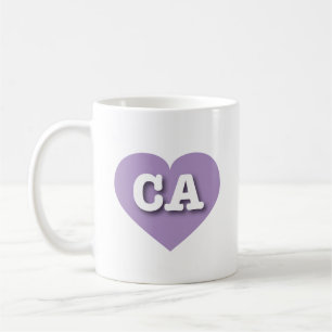 California Lavender Heart - Ik hou van CA Koffiemok