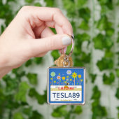 California licence bord sleutelhanger (Hand)