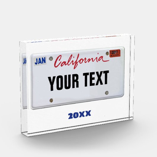 California License Bord Fotoblokken (Links)
