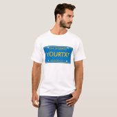 California License Bord T-shirt (Voorkant volledig)