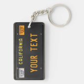 California LicensePlate uit de jaren 60 Sleutelhanger (achterkant)