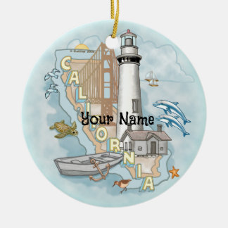 California Lighthouse Keramisch Ornament
