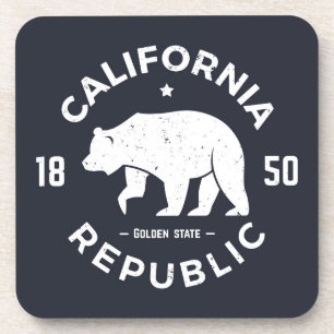California Logo   De Golden-staat Bier Onderzetter
