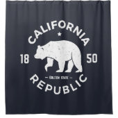 California Logo | De Golden-staat Douchegordijn (Voorkant)