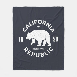 California Logo De Golden-staat Fleece Deken