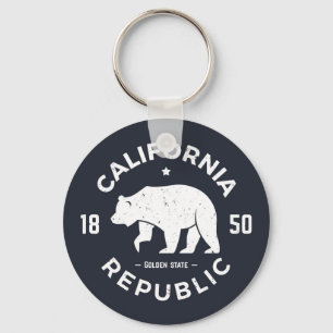 California Logo De Golden-staat Sleutelhanger