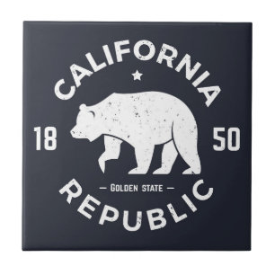 California Logo   De Golden-staat Tegeltje