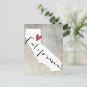 California Love Briefkaart (Staand voorkant)
