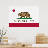 California Love Flag Poster (Keuken)