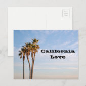 California Love | Palmbomen Briefkaart (Voorkant / Achterkant)