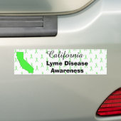 California Lyme Disease Awareness Bumpersticker (Op auto)