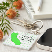 California Lyme Disease Awareness Sleutelhanger (Voorkant Rechts)