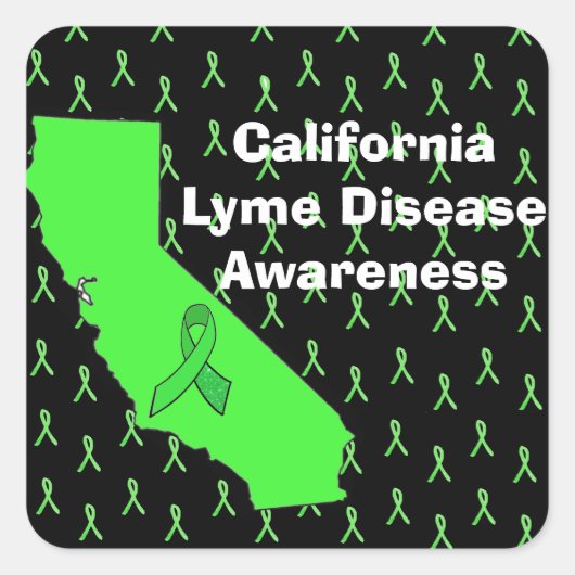 California Lyme Disease Awareness Sticker (Voorkant)