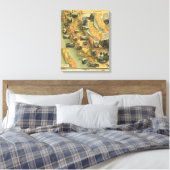 California Map Canvas Afdruk (Insitu (Slaapkamer))