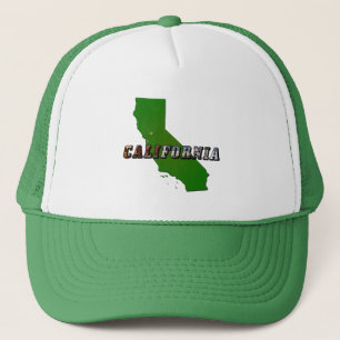 California Map en Afbeelding Text Trucker Pet