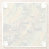 California Map Glazen Onderzetter (Achterkant)