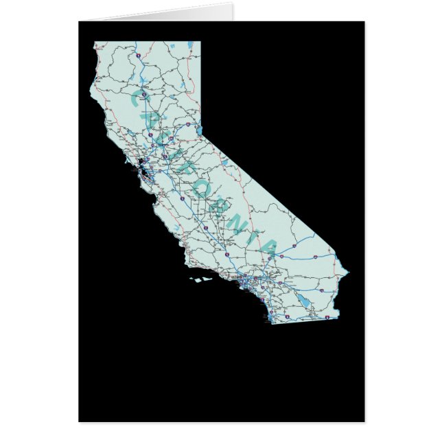 California Map-kaart (Voorkant)